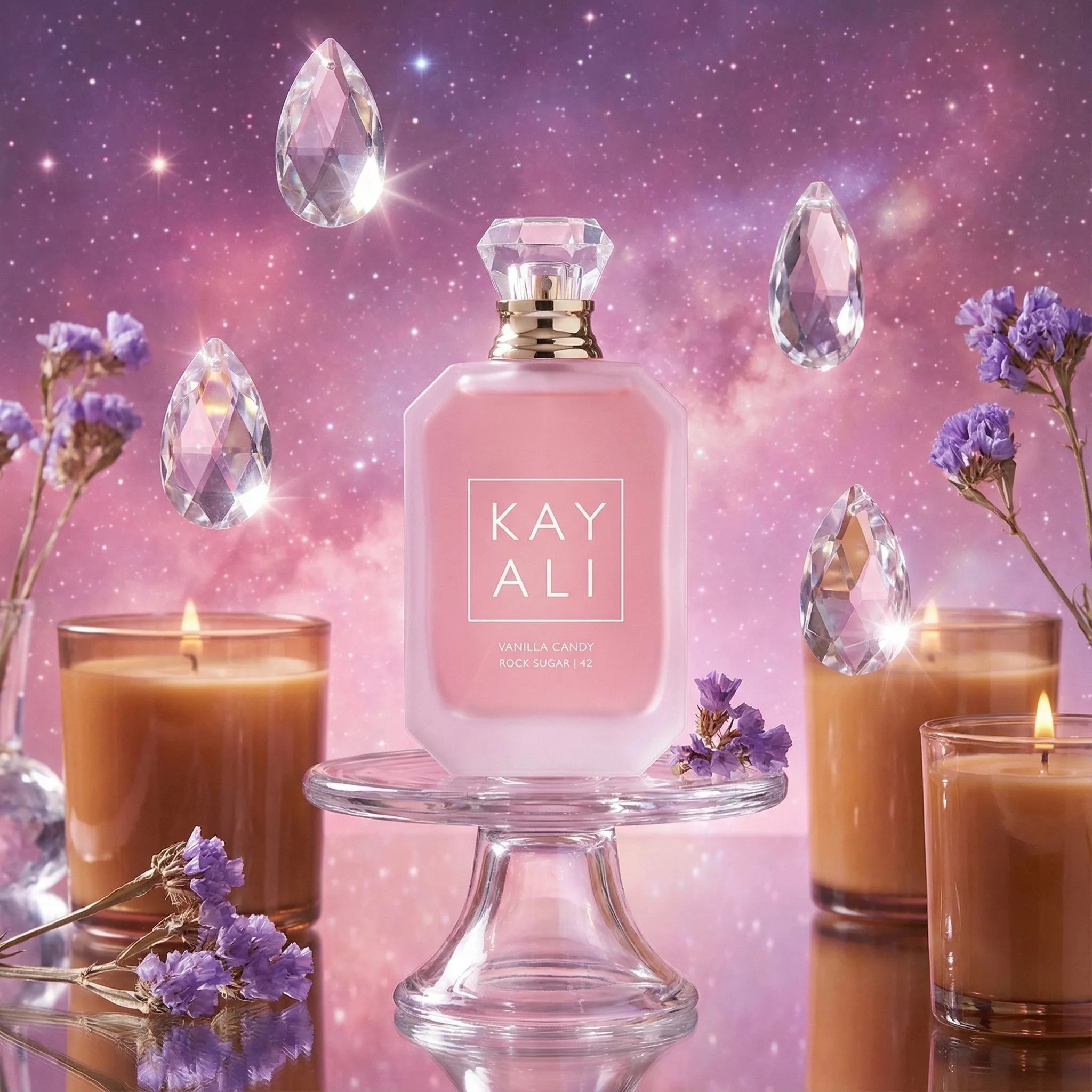 KAYALI Vanilla Candy Rock Sugar 42 Niche EDP 100ml | Unisex Versatile Sweet Perfume | Caramel Vanilla Cream Pear Violet Scent