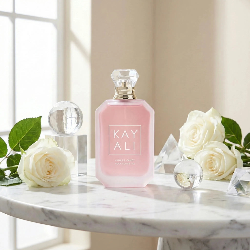 KAYALI Vanilla Candy Rock Sugar 42 Niche EDP 100ml | Unisex Versatile Sweet Perfume | Caramel Vanilla Cream Pear Violet Scent