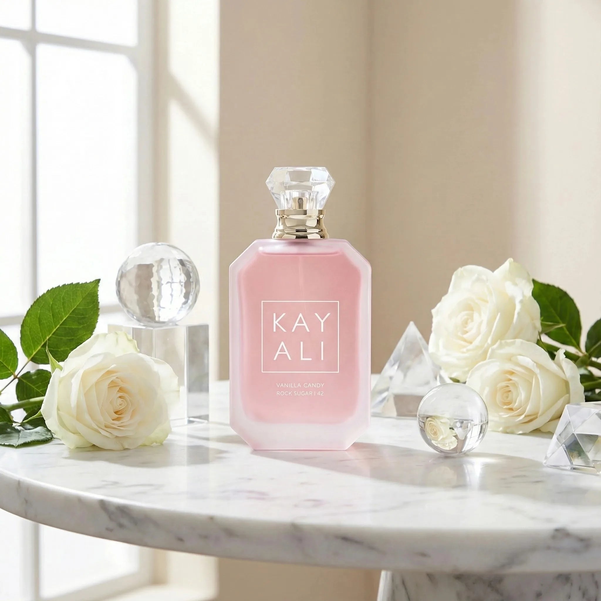 KAYALI Vanilla Candy Rock Sugar 42 Niche EDP 100ml | Unisex Versatile Sweet Perfume | Caramel Vanilla Cream Pear Violet Scent