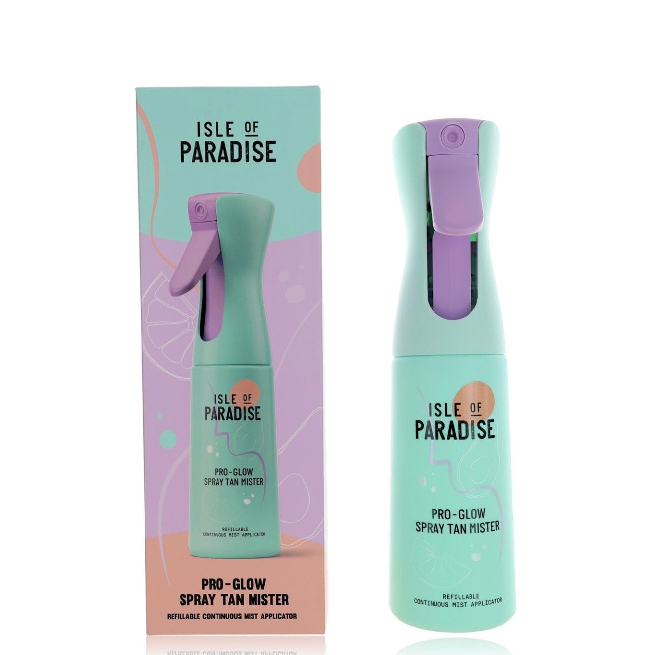Isle of Paradise Pro-Glow Spray Tan Mister Refillable Continuous Mist Applicator