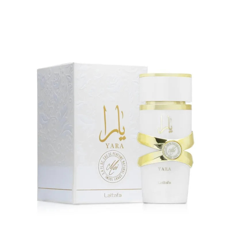Lattafa Yara 4 Piece Set Feminine Tropical Fruity Floral Vanilla Eau de Parfum 3.4 Oz Premium Arabian Perfumes Lasting Fragrance