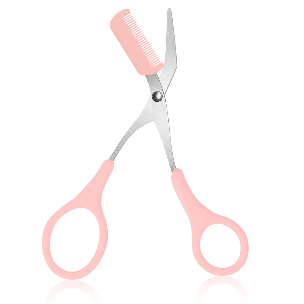 Eyebrow Razor Scissor  Stainless Steel Safe Anti-scratch Trimmer for Beginners Crescent Sharp Beauty Tool Multi-color