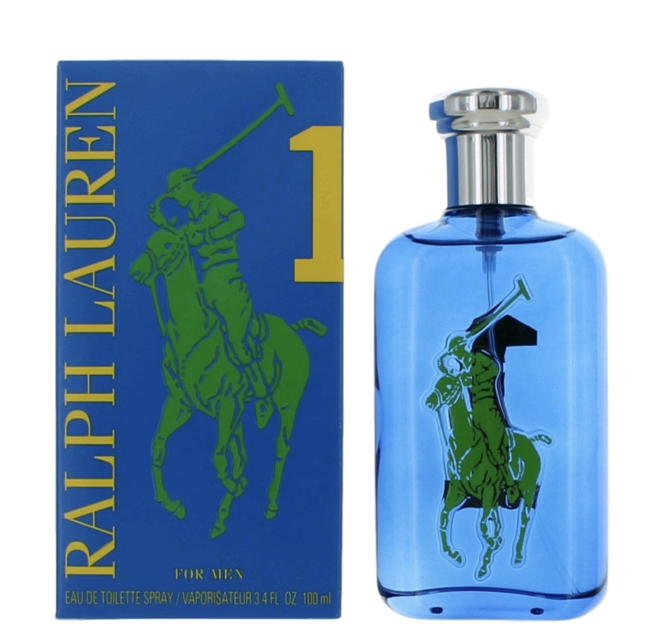 Polo Big Pony Blue #1 by Ralph Lauren, 3.4 oz EDT Spray for Men