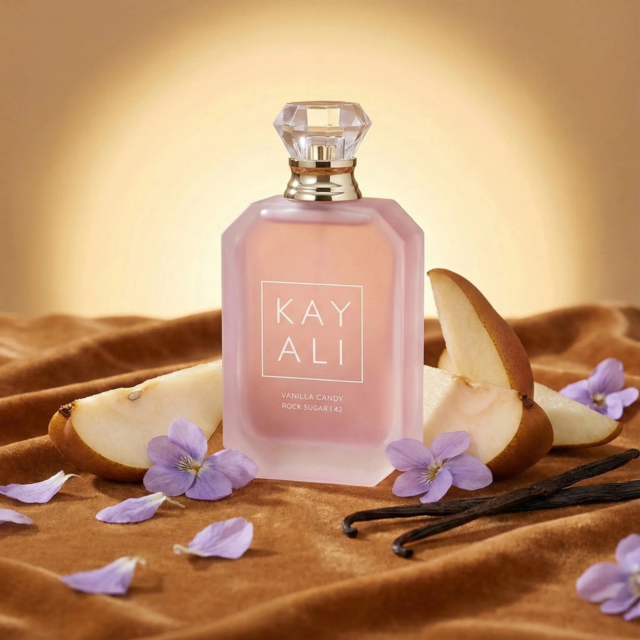 KAYALI Vanilla Candy Rock Sugar 42 Niche EDP 100ml | Unisex Versatile Sweet Perfume | Caramel Vanilla Cream Pear Violet Scent