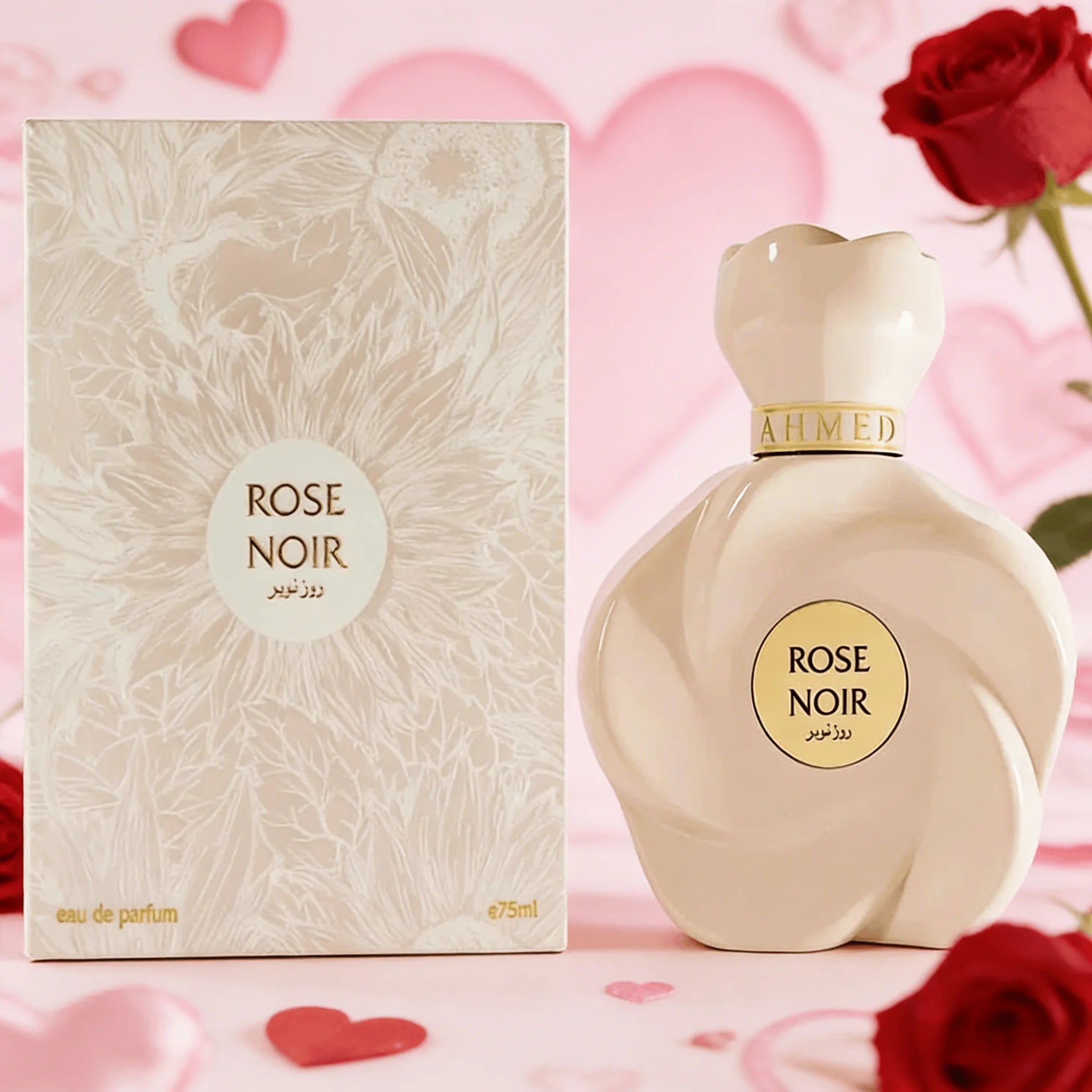 Rose Noir By Ahmed Al Maghribi EDP Eau De Parfum For Men & Women - 75 ML