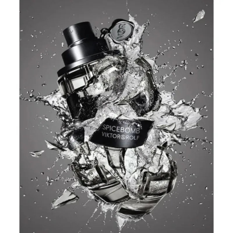 Viktor&Rolf Spicebomb Eau de Toilette Spray for Men Lasting Woody Spicy Pheromones Notes of Citrus Tobacco 90 ML Cologne Perfume